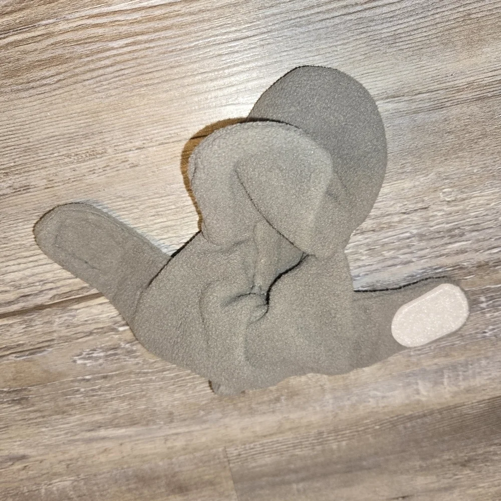 Cozy Gray Baby Booties Slippers 12-18 Months